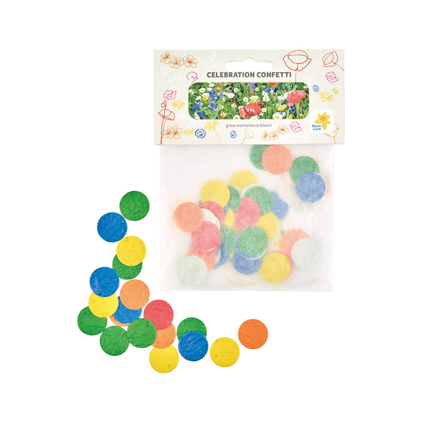 Marie Curie Wildflower Seeded Celebration Wedding Confetti
