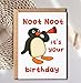 Noot Noot It's Your Birthday Card - Funny Pingu Birthday Card - Penguin Meme - Funny Animal Party Greetings - Cute Bday Gift Idea