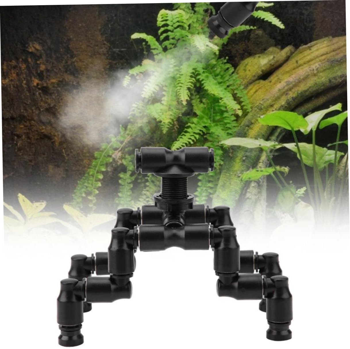 1set Pet Cooling Nozzle for Reptiles Adjustable Sprayers Mist Sprinkler for Lizard Humid Hide Rainforest Tank Detachable Washable Enhance Humidity Reptiles Sprayers