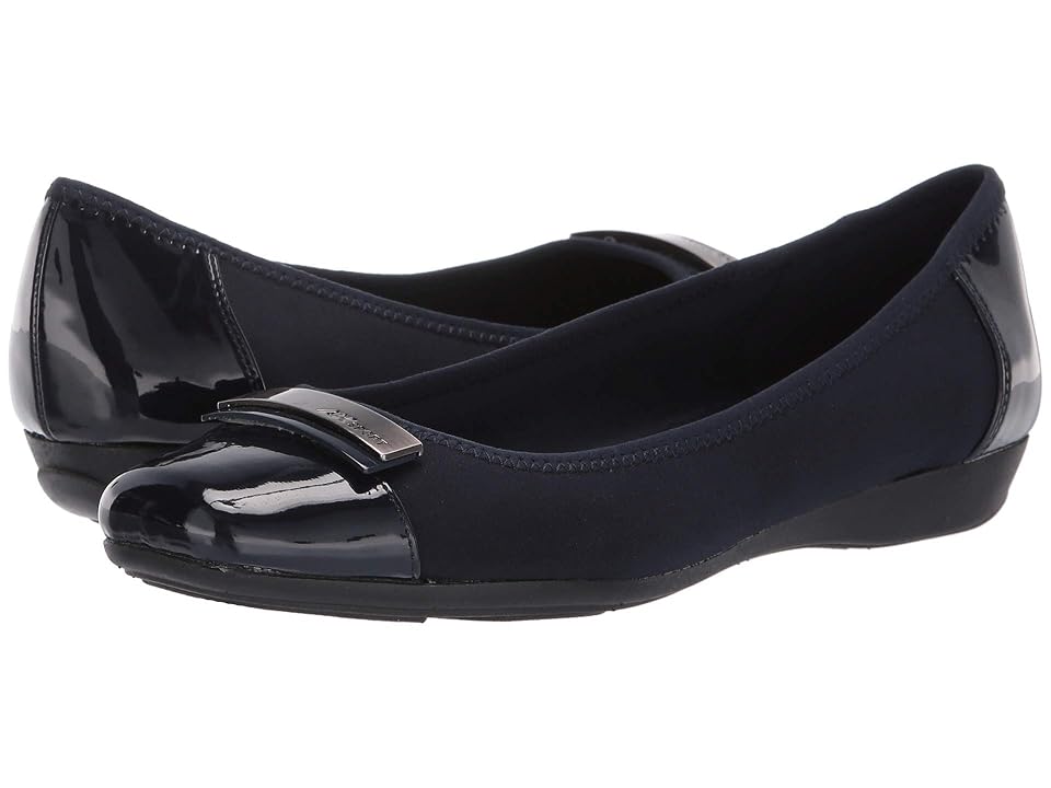 

Anne Klein Sport Unwrap Flat (Navy) Women's Shoes