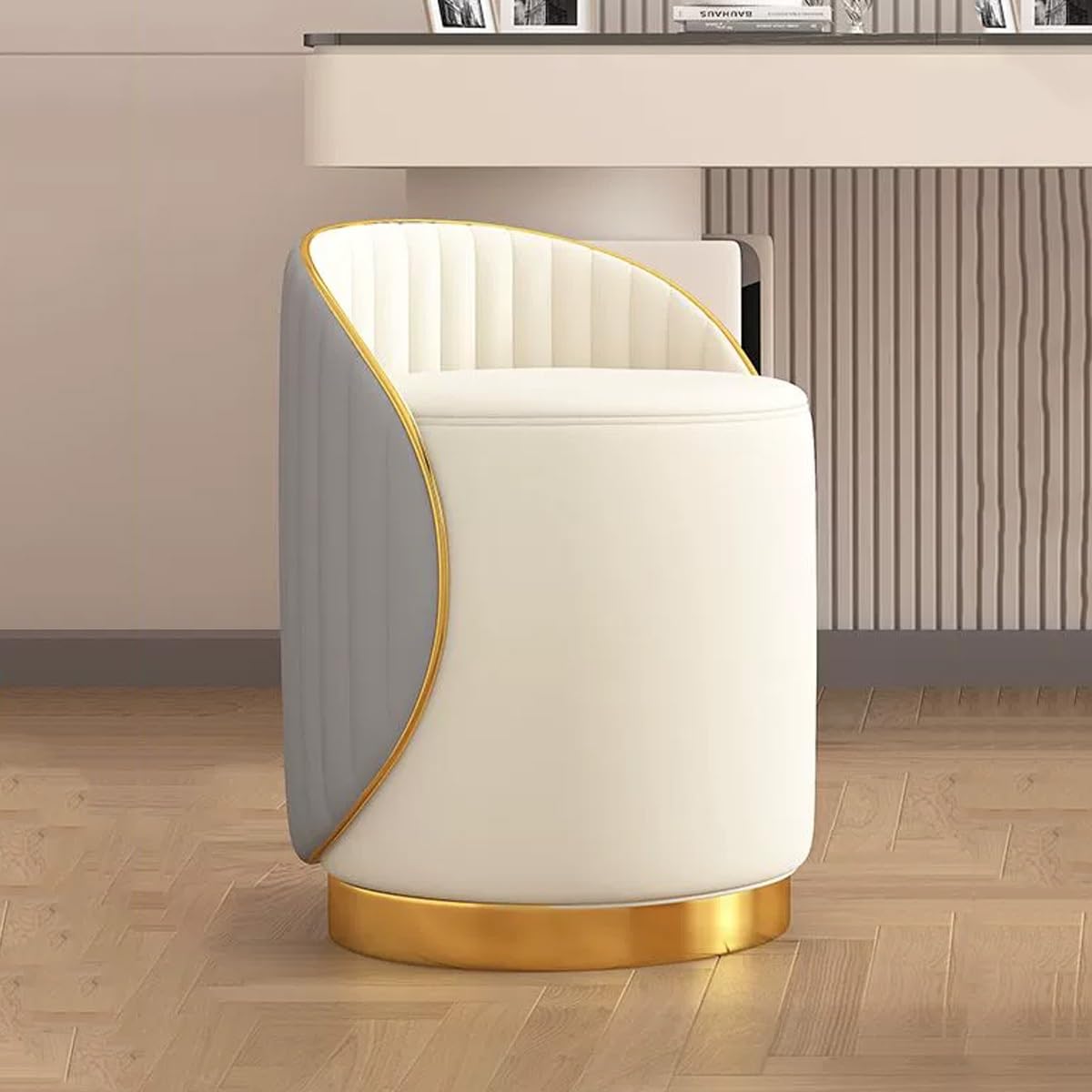 Chaise de maquillage avec coussin de dossier pour soulager la posture assise