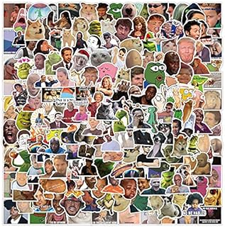 Affoto Trendy Meme Stickers(200 PCS),Gift for Children Teens Adults,Funny Vine Meme Stickers,Laptop Sticker Pack,Bumper,Water Bottles,Computer,Phone,Car Stickers and Decals