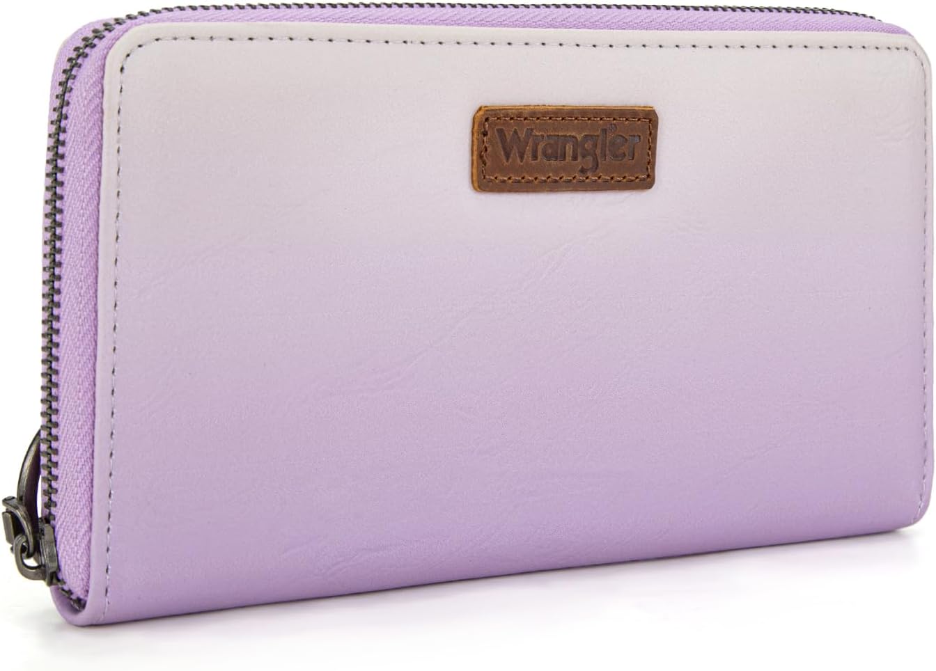 Wrangler Purple Wallet for Women RFID Wallets, Card Cases & Money Organizers Ladies Female Large Wristlet Wallet Chic Phone Credit Card Clutch Wallets with Smooth Zipper and ID Window - Image 5