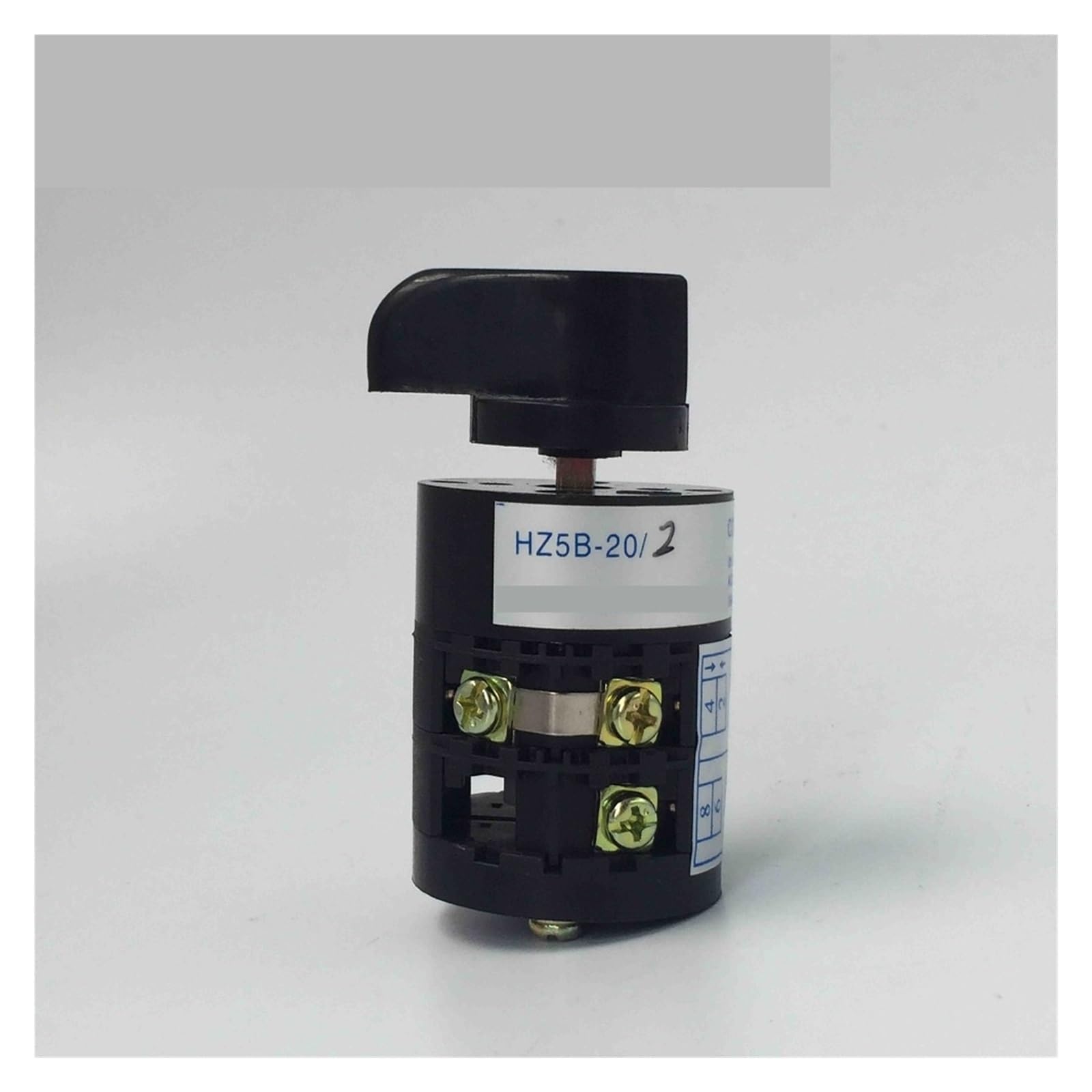 IDGTTLDF HZ5B-20/2 Series electronic starter Rotary Cam Switch 20A Two Poles Changeover Selector Silver