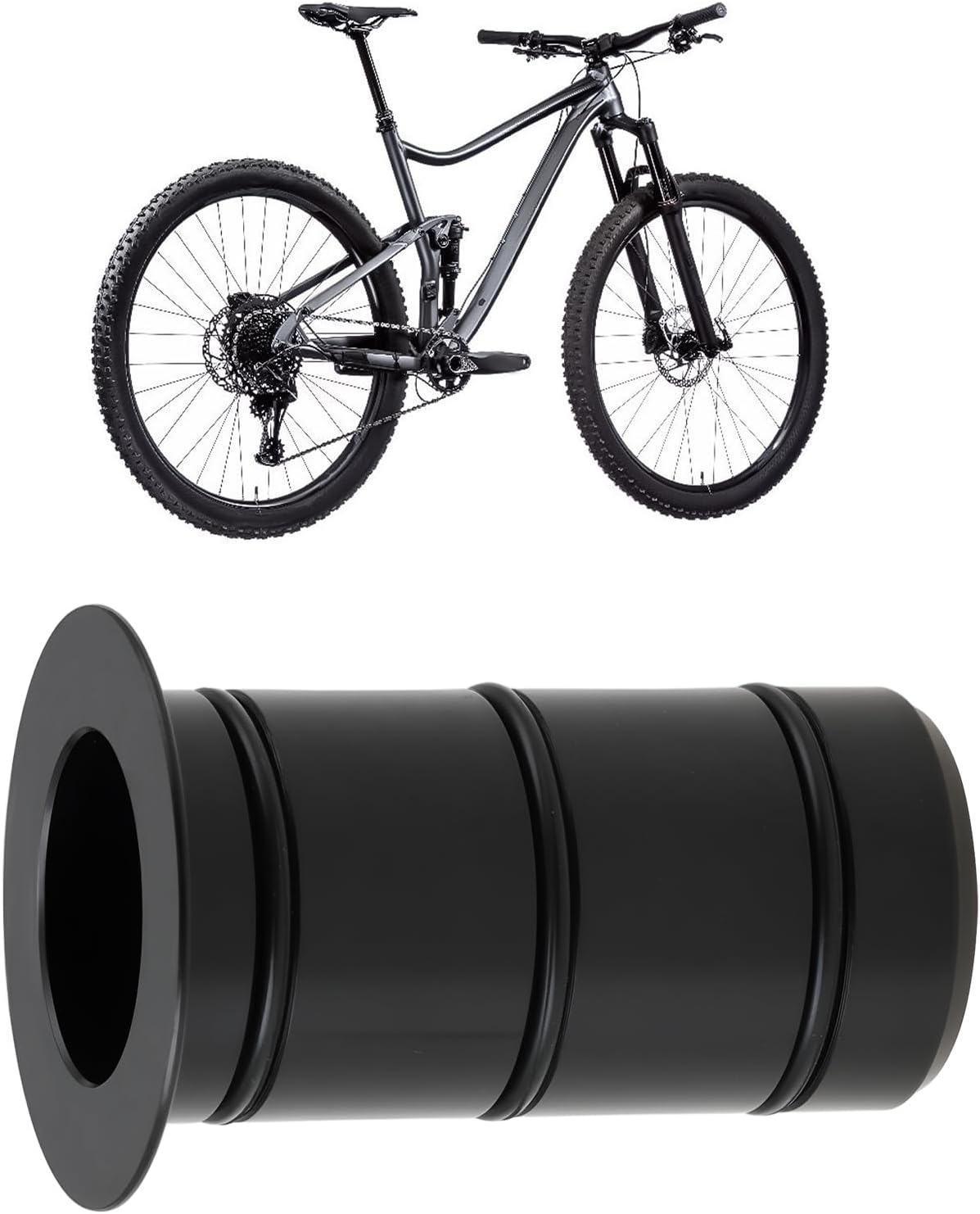 2 Pcs Bicycle Wheel Hub Aluminum Alloy Adapter Shaft 15mm to 12mm 30mm Fit for Most Bicycles