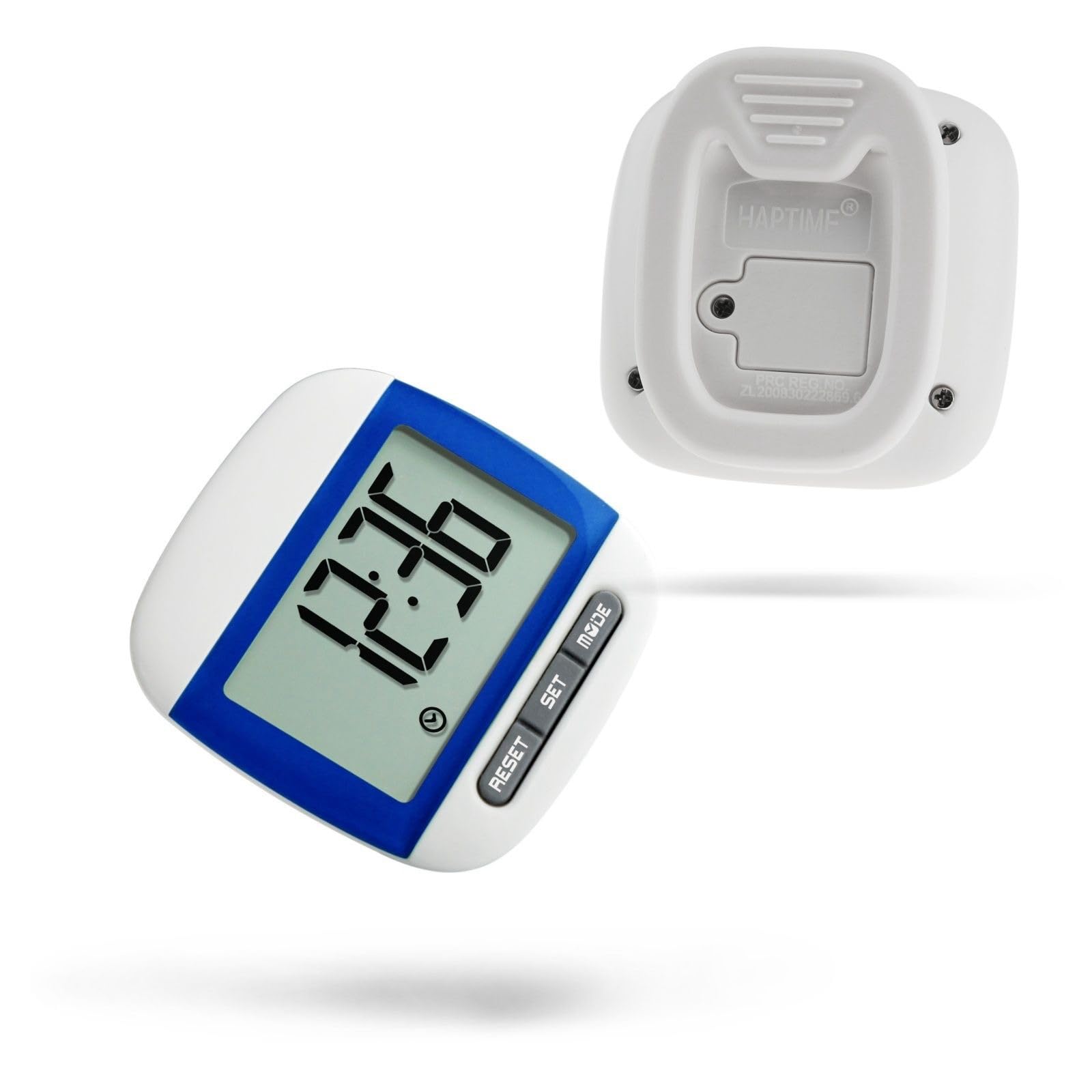 Simple Pedometer for Seniors,Easy-to-Use Walking Step Counter for Walking & Fitness,Clip On Pedometer,Pocket Step Tracker with Distance & Calorie Counter,Durable Pedo-meter Step Counter Clip On,Blue