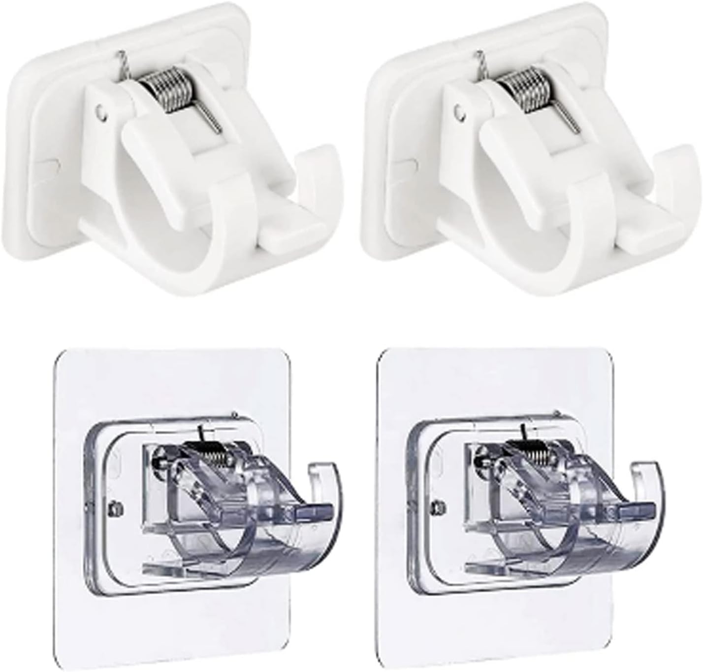 Wall Mount Curtain Hook Wall Brackets Towel Rod Hooks for Home Bathroom & Hotel Standard/Upgraded Curtain Rod Bracket (Color : A) (B )