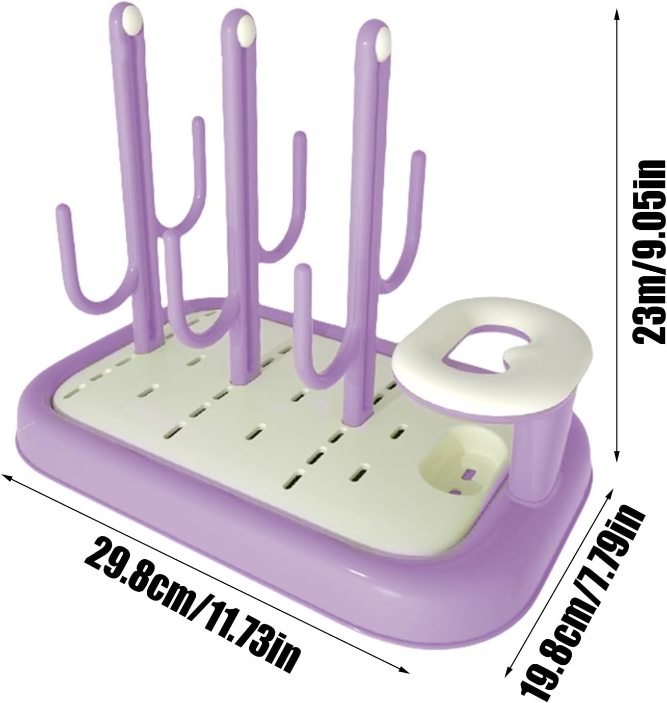 Bottle Dryer Rack - Detachable Bottle Dryer Holder,Cactus Shape Drainer Rack, Countertop Drying, Drying Station for Bottles