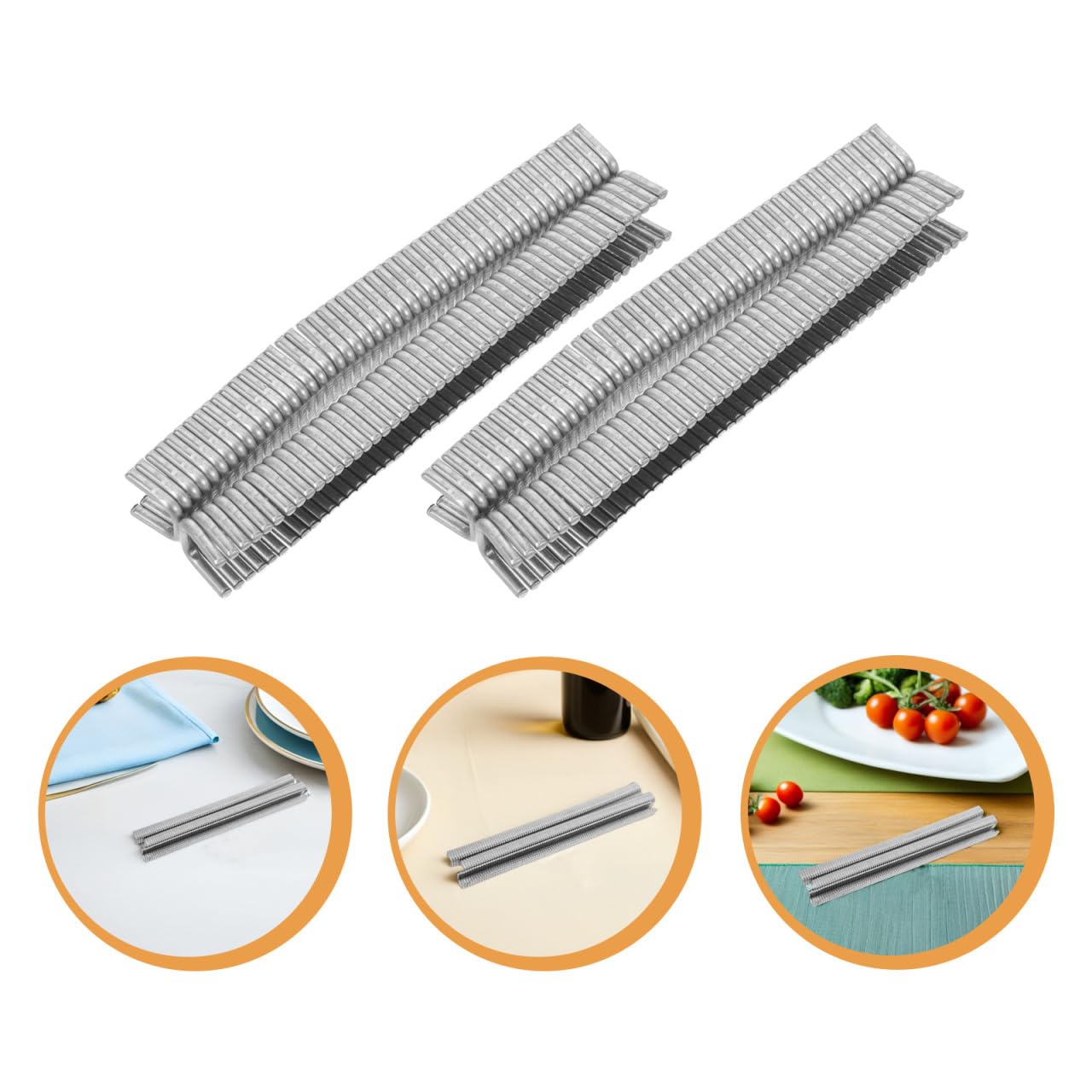 Ciieeo 4400 Clips En U De Aluminio Para Sellar Salchichas Pinzas Reutilizables Para Procesamiento Y Envasado De Longaniza Accesorios Para Cortadora Manual Y Sellado De Bolsas De Plástico