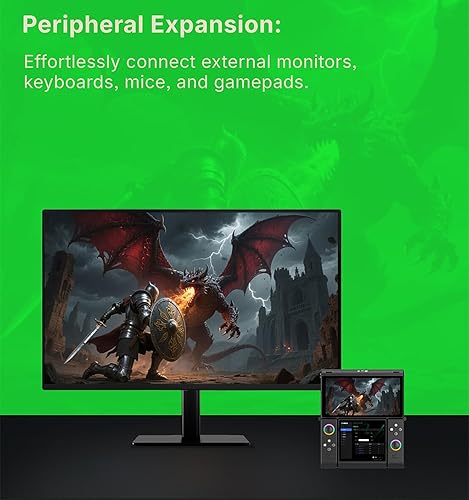 Miniatura 6 de ONEXSUGAR - Consola de juegos portátil con pantalla OLED dual, con procesador de juegos Snapdragon G3 Gen 3, 16 GB + 512 GB de almacenamiento,