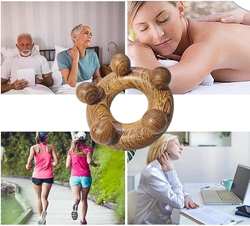 Miniatura 6 de Herramientas de masaje abdominal de terapia de madera, masajeador de drenaje linfático, herramientas de raspado para esculpir el cuerpo para aliviar