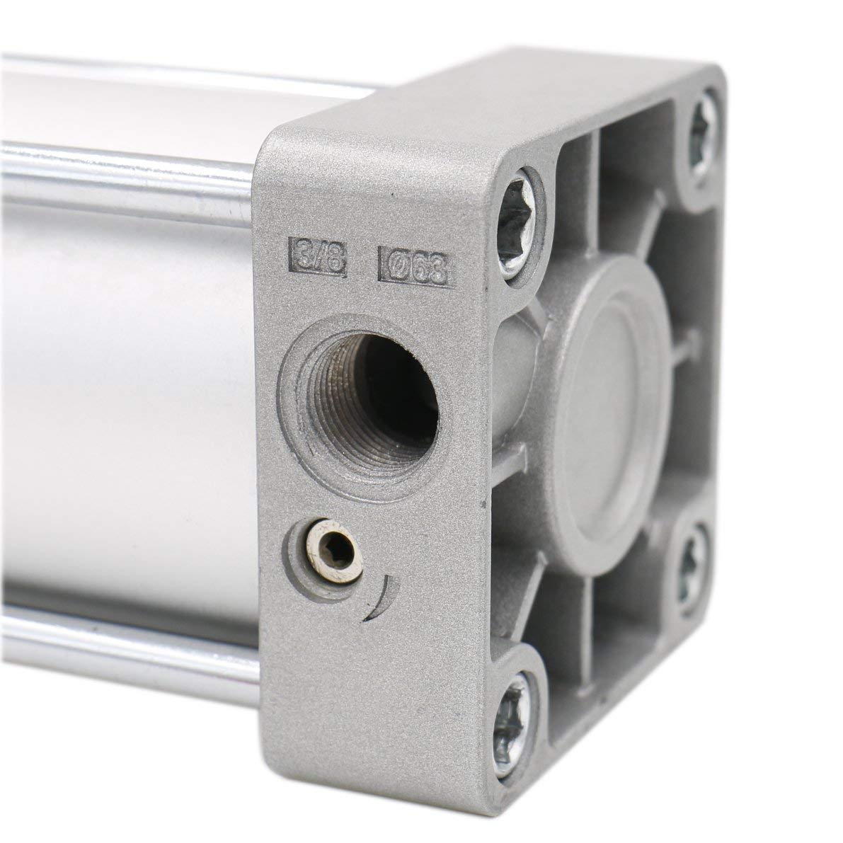 Heschen Pneumatic Standard Cylinder, SC 63-250, PT3/8 Port, 63mm Bore, 250mm Stroke, Double Acting