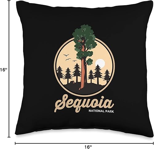 Miniatura 4 de Sequoia National Park Shirt & Gifts Family Trip General Sherman Tree Camping Sequoia National Park - Almohada de 16 x 16 pulgadas, multicolor