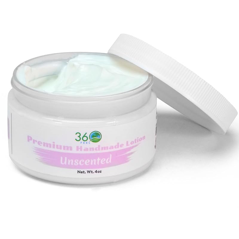 Loção corporal 360Feel com óleo de coco e azeite de oliva, sem fragrância, 113 g