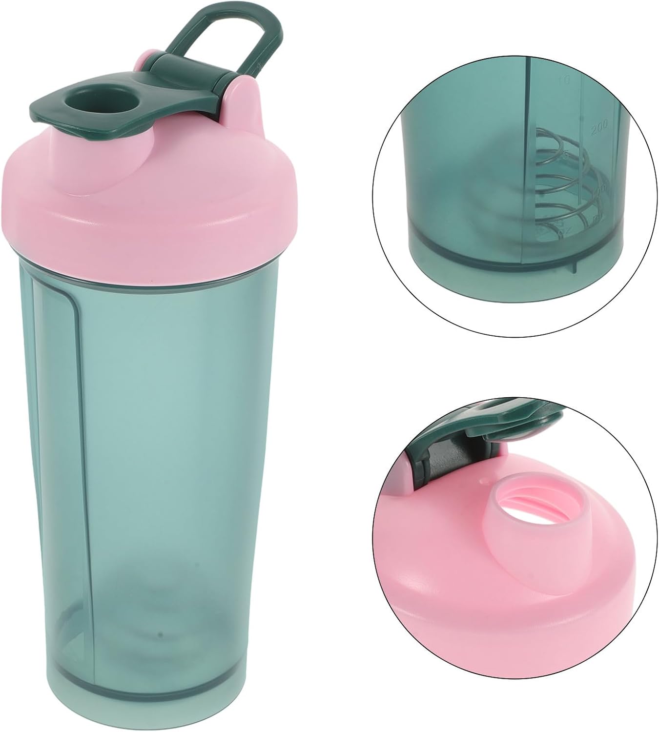 Portable Protein Shaker Cup with Spacious Capacity and Pp Material for Mixing Workout Drinks and Protein Shakes, Sports Water Bottle for Gym and Fitness Use