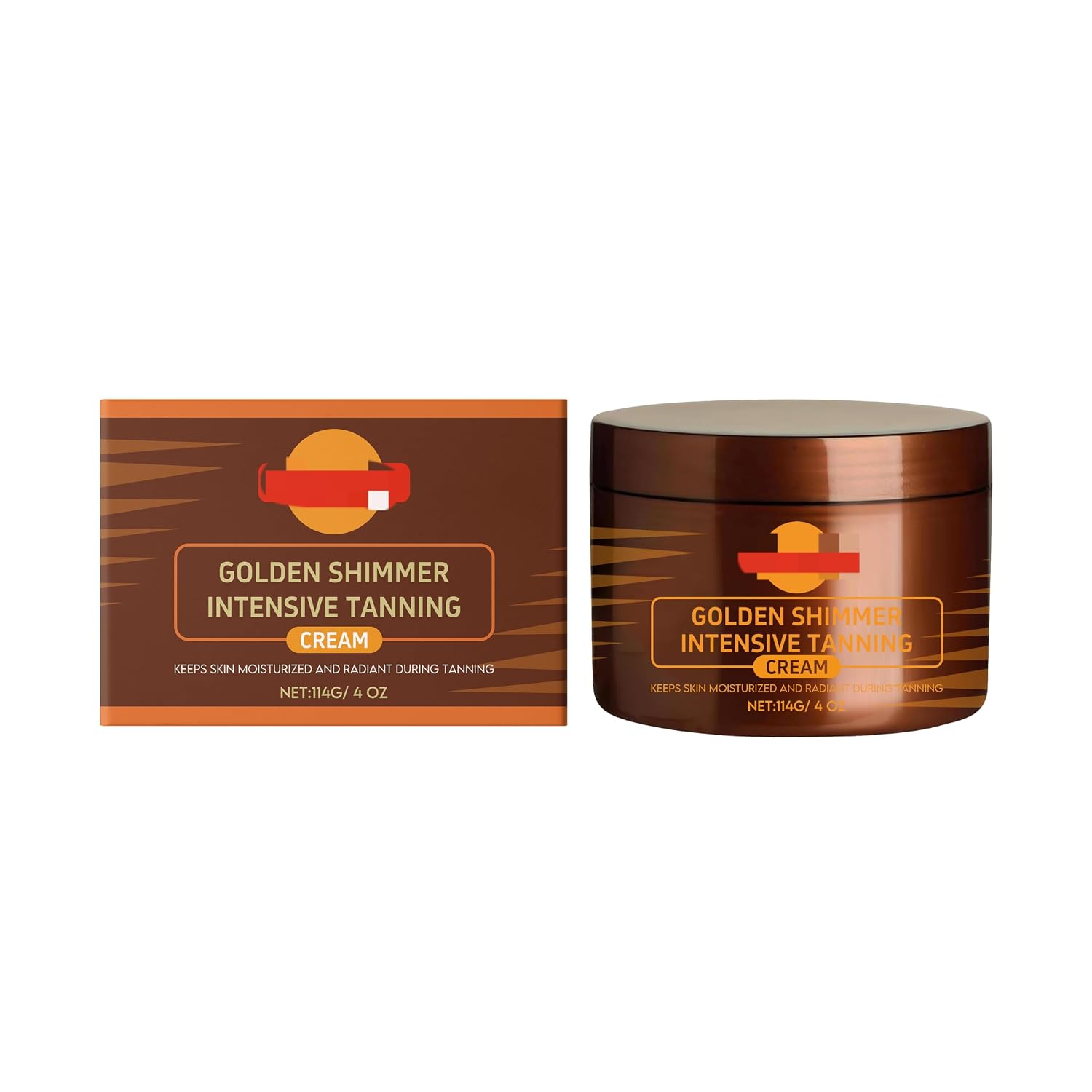 Sunless Tanning Body Cream, Moisturizing Self Tanner for Golden Glow