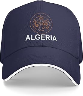 Support Algeria Hat Algerian Cap for Men Women I Stand with Algeria Emblem Coat of Arms Baseball Cap