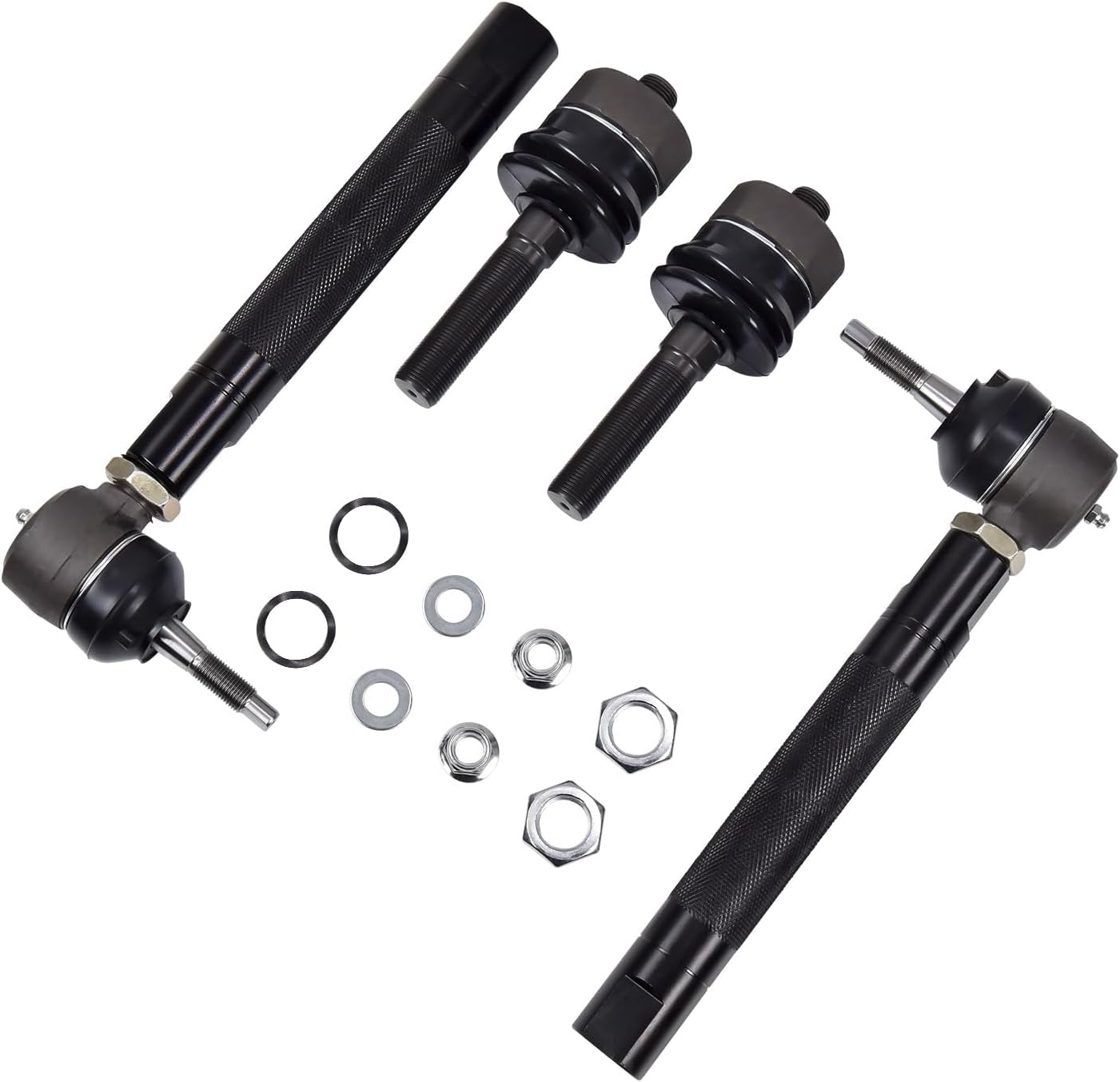 Heavy Duty Tie Rods Compatible with 1999-2007 Chevy Avalanche Silverado Suburban Tahoe/GMC Sierra Yukon, 1500 2500, Fits for Cadillac Escalade 2002-2006, 4x4 Trucks, 2Pcs