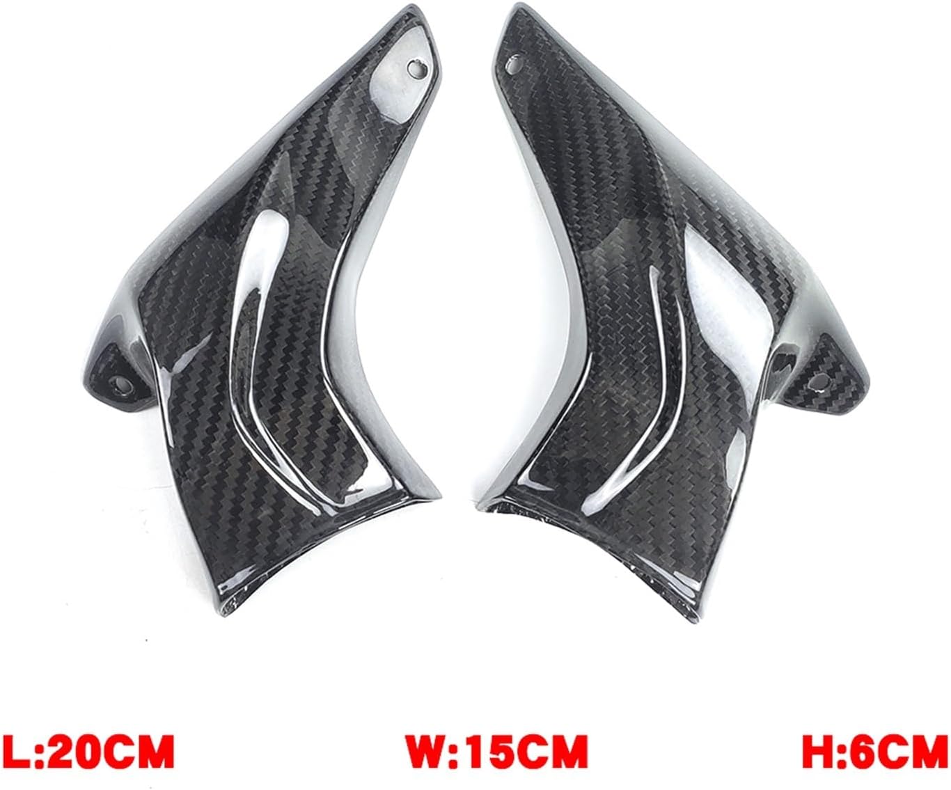 Carbon Fiber Front Brake Caliper Air Guide Outlet Radiator Compatible with Ducati Compatible with BMW Motorcycle Universal