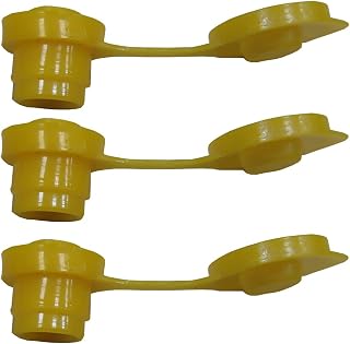 RAParts (3) Yellow Fuel Gas Can Vent Caps Chilton Fits Briggs Rotopax Gott Anchor