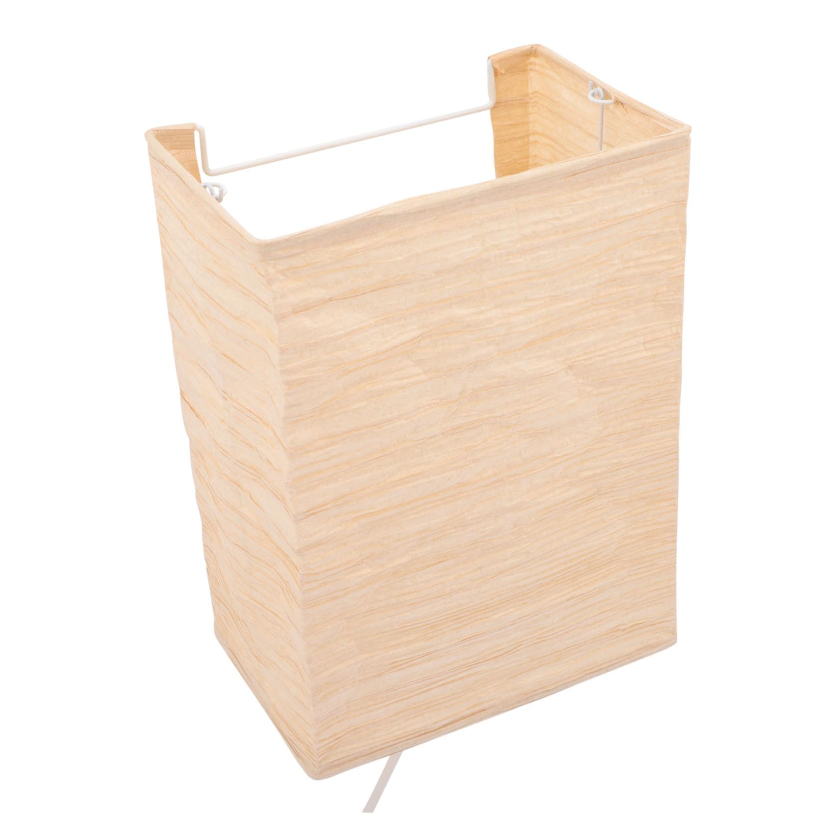 Aplique de pared de papel marrón E14 nórdico para iluminación de dormitorio 8