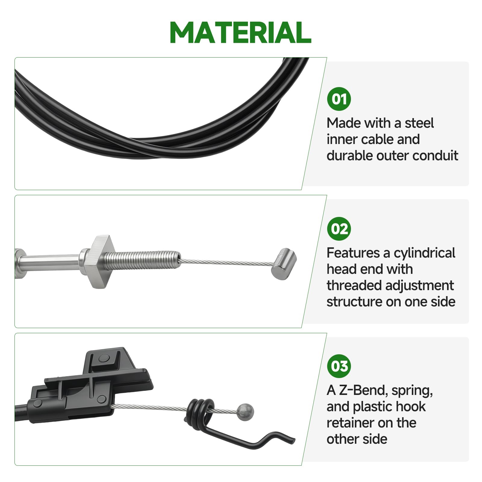 532447570 - Cable de control de accionamiento para cortacésped Craftsman Husqvarna
