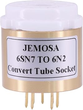 1PC Tube Socket CV181 6SL7 6N8P 6N9P 6SN7 TO 6N2 6922 ECC88 E88CC 6DJ8 DIY Audio Vacuum Tube Amplifier Convert Socket Adapter B6SN7 TO 6N2