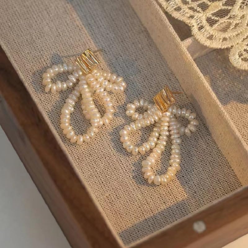 Pendientes de perlas naturales en plata S925 para conectar con tu esencia 5