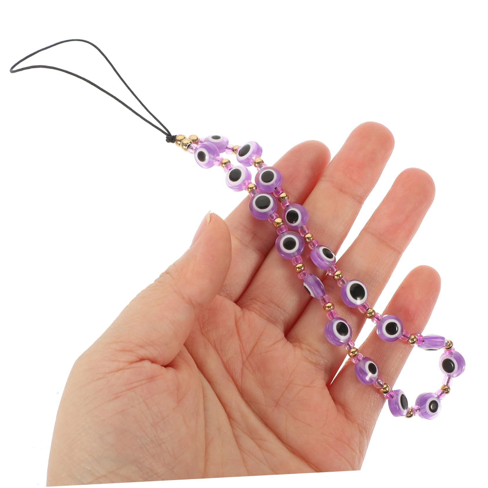 DOITOOL Teufelsauge Perlen Handy Lanyard Handykette Handyanhänger Reize Lanyard-handgelenk Handy Kettenhalter Telefon Lanyard Handgelenk Handgelenkstütze Ring Harz