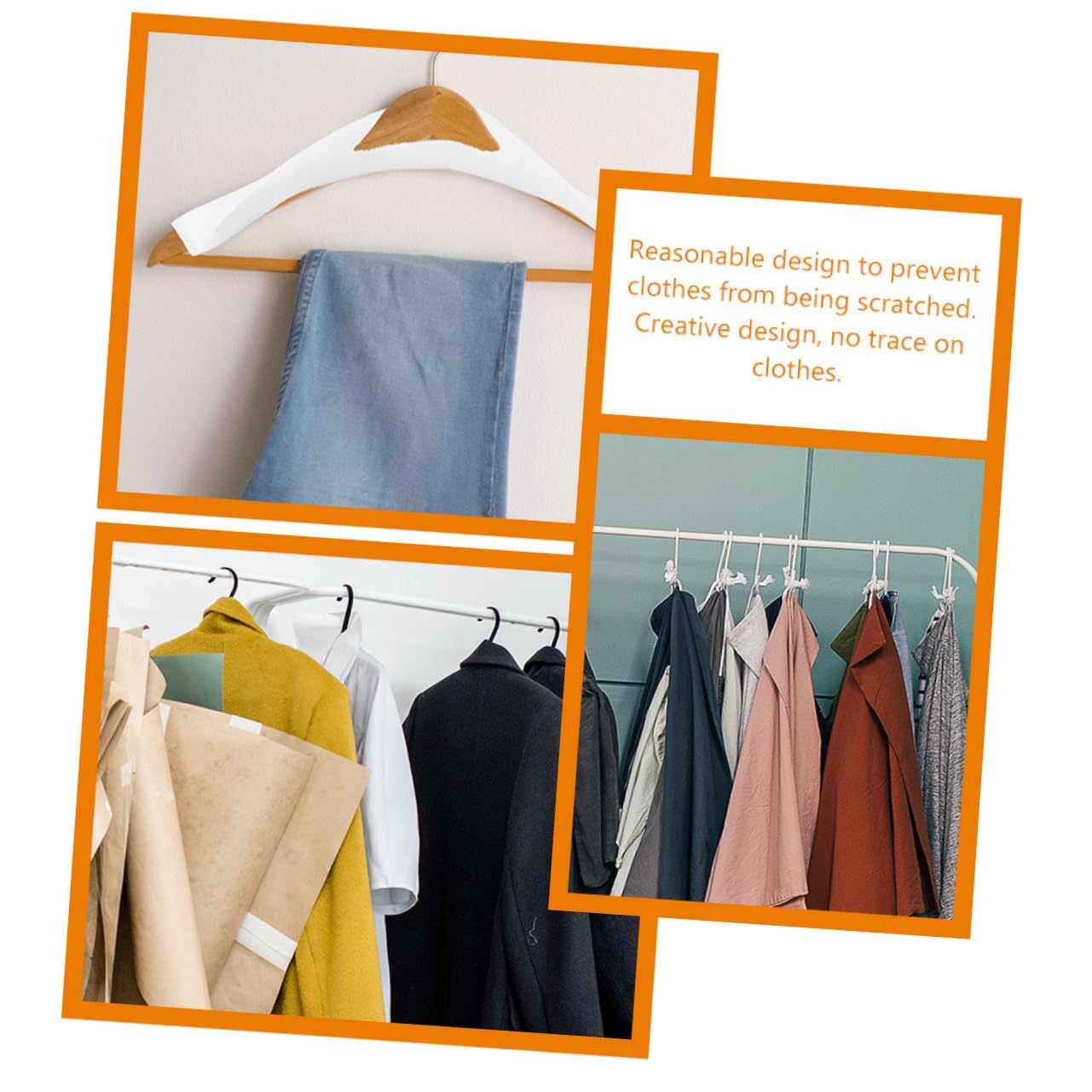 Garneck 20 Pcs Suit Hanger Clothes Hanger Cover Clothes Hanger Protective Cover Clothes Hanger Grips Clothes Hanger Protector Foam Cover Hanger Clothing Hanger Protector Sponge White