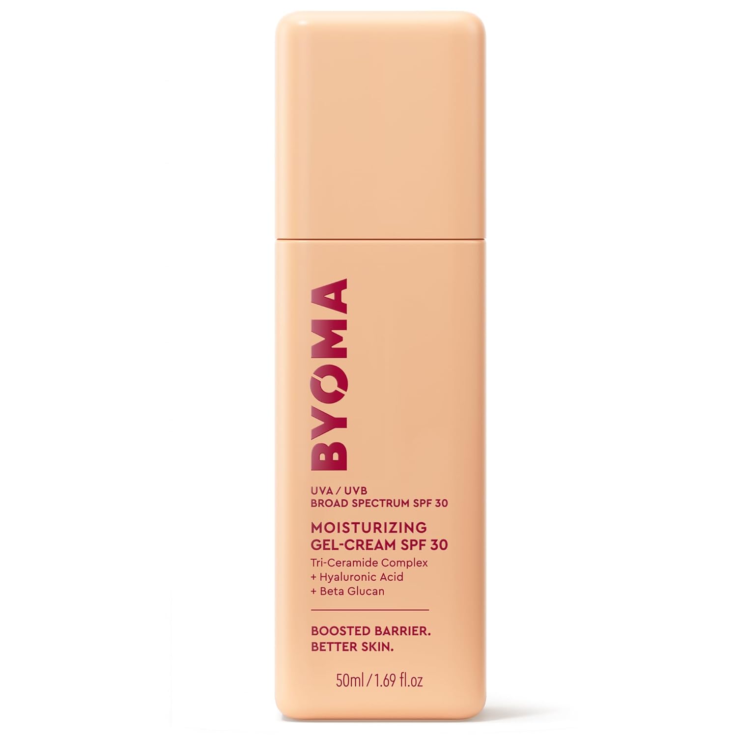 BYOMA Gel Cream SPF 30 - Barrier Repair CreamGel Face Lotion with Broad Spectrum Sunscreen - Ceramide SPF Face Moisturizer for Dry Skin - Alcohol Free, Oil Free Face Moisturizer - 1.69 fl. Oz