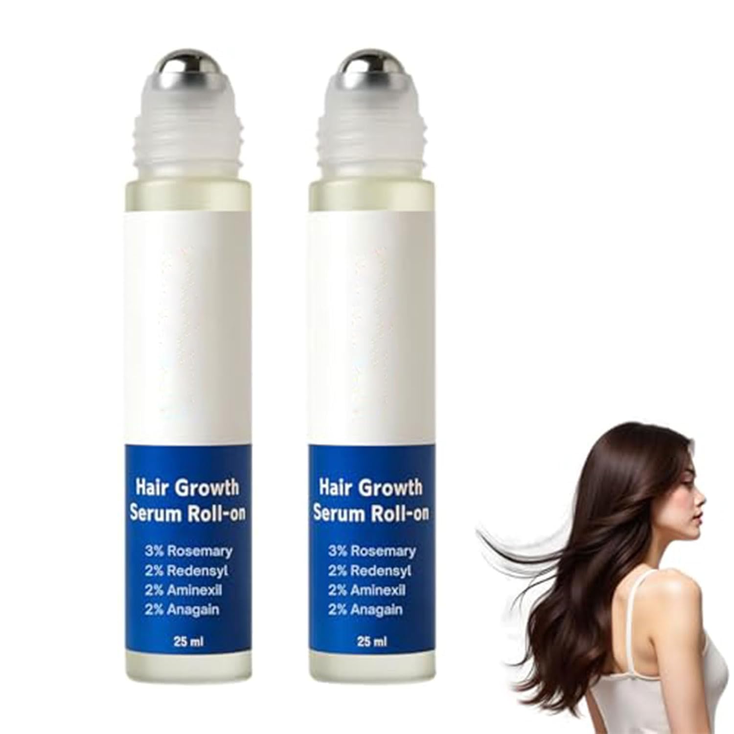 Hair Growth Serum Hair Growth Serum Roll On Natural Thickening and Strengthening Shampoo with Hydrolyzed Keratin Against Thinning Hair and Hair Loss 2