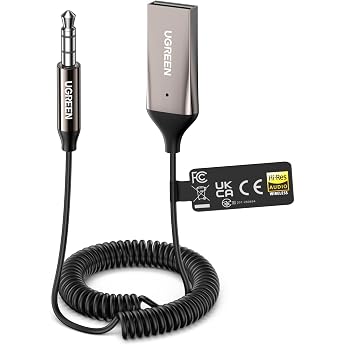 UGREEN Aux Bluetooth 6.0 Adapter Car LDAC Bluetooth Receiver Jack