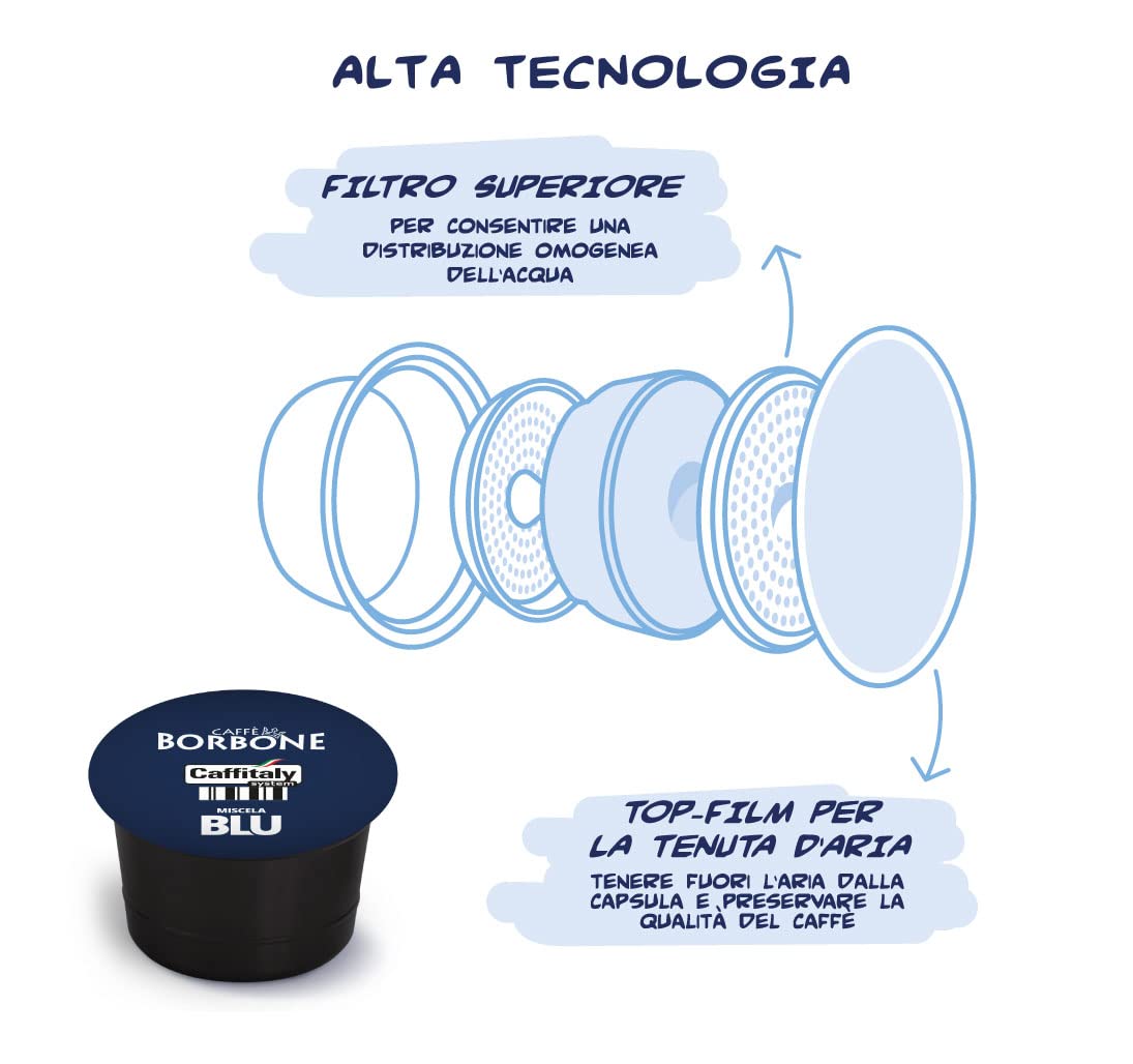 Caffè Borbone Miscela Blu - 48 Capsule Originali - Per Macchine da caffè Caffitaly* (Confezione da 2)