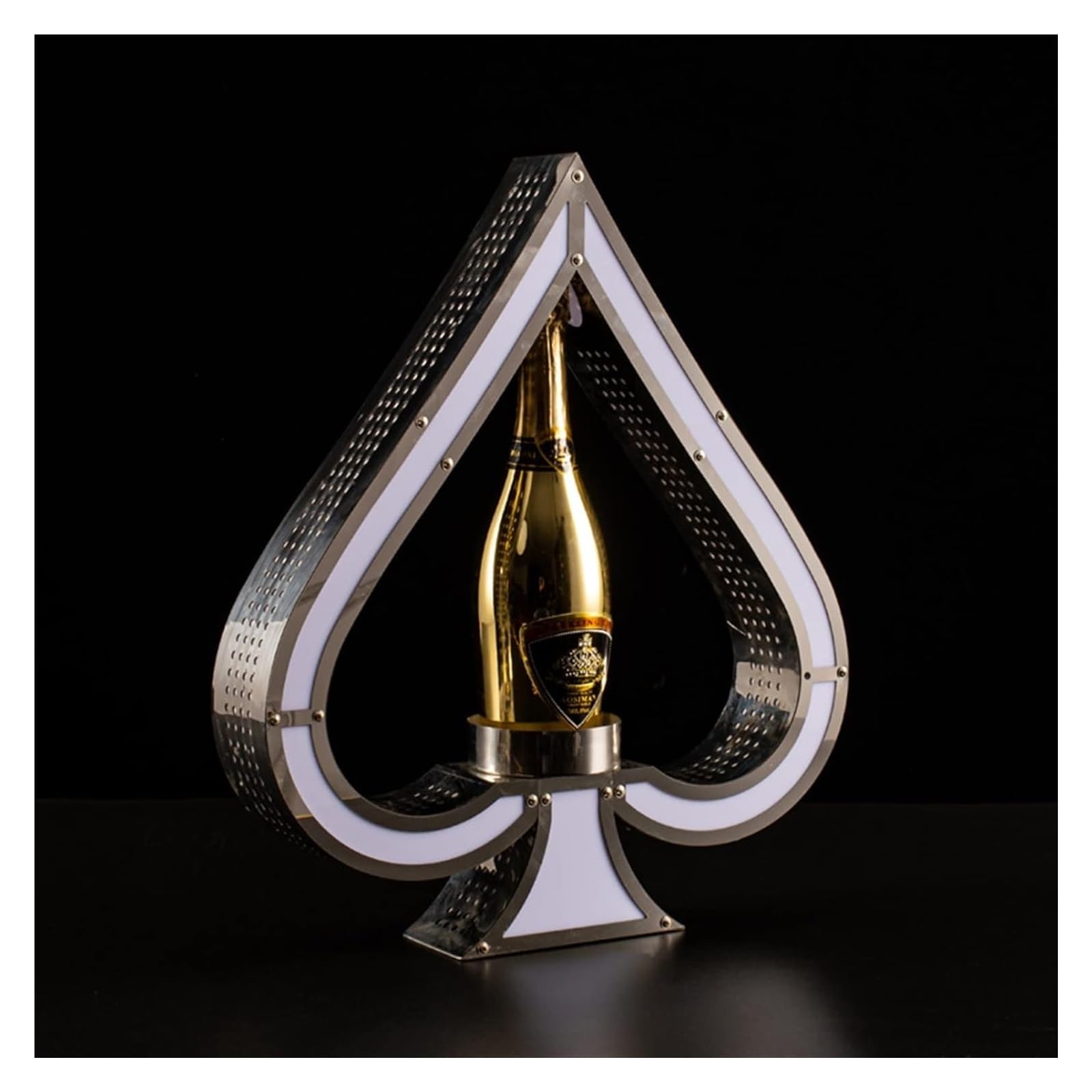 Presentatore for bottiglie di champagne a LED - Espositore for bottiglie VIP di champagne Ace of Spades for bar, hotel, discoteche, ville e feste private