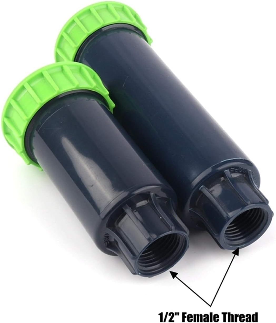 Gardening Watering System Tools 4 Pieces/1/2 90-360 Degree Adjustable Plastic Pop-up Sprinkler, Garden Lawn Flower Plant, Scenery Irrigation Copper Sprinkler (Color : Short 90 Degrees)