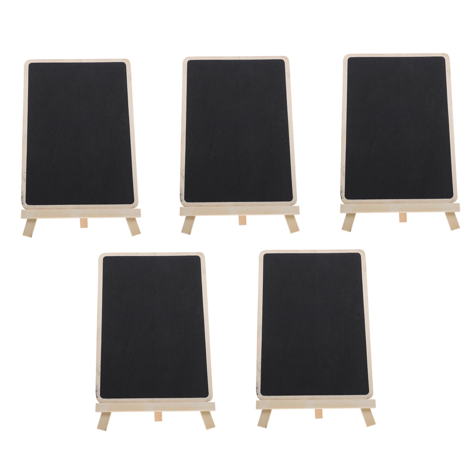 MAGICLULU 5pcs Vintage Wooden Tabletop Chalkboard Signs Vertical Chalkboard Ornament for Messages and Writing Board Table Decor for Events and Cafes