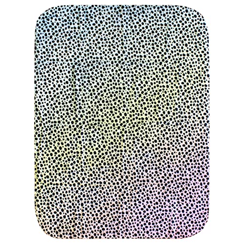 College Covers Everything Comfy Cheetah Print Decorative Baby Throw Blanket, 30x40 Inch, Pastel Gradient