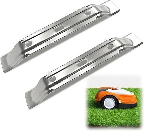 Alriedy Cuchilla de repuesto para Stihl Robot cortacésped Cuchillas de acero ino