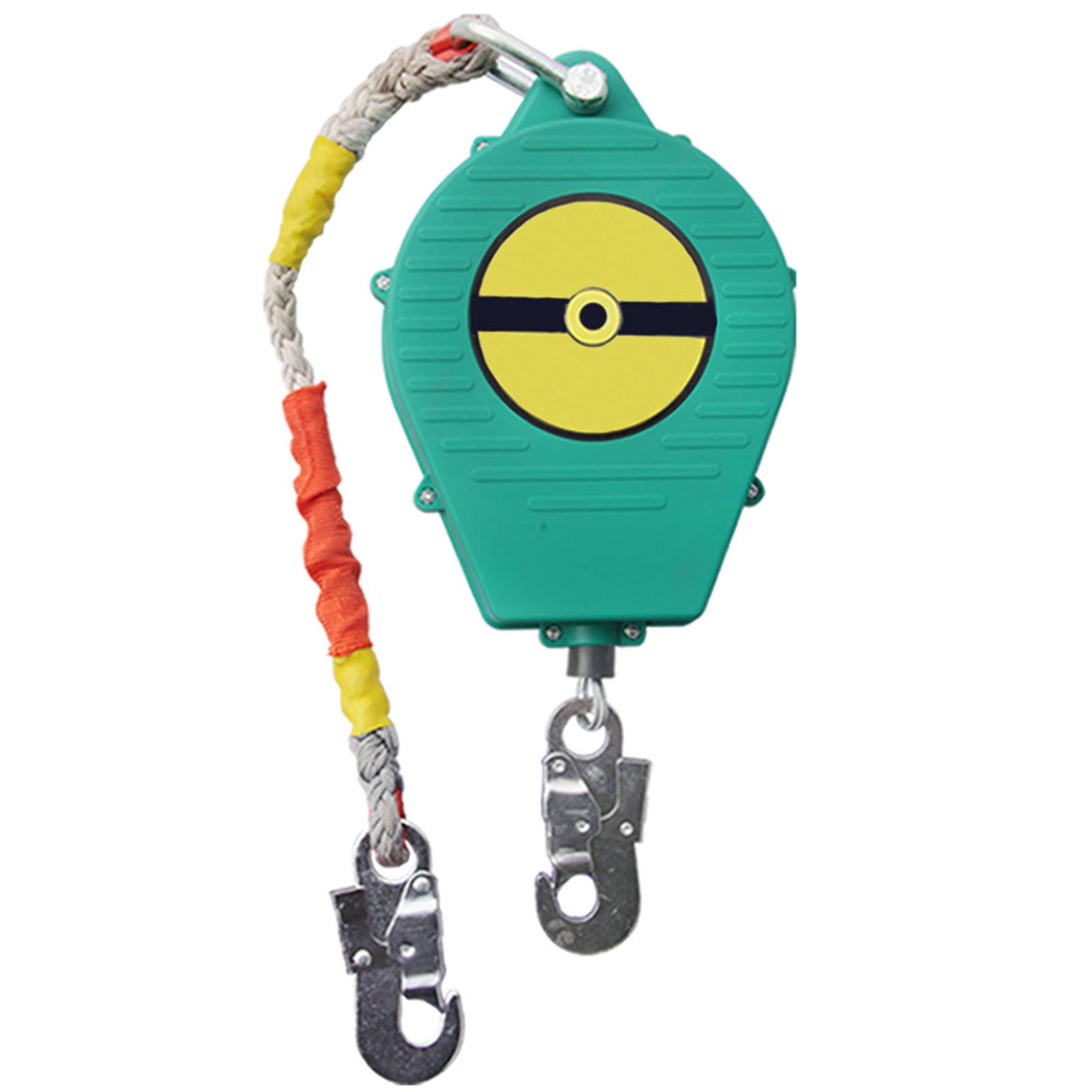 LXX Höhensicherung Auffanggerät, Absturzsicherung Gurt Einziehbar mit Selbstsichernder Haken, Fallschutz Abseilgerät für Dach und Baumhausbau, 3m/5m/7m/10m/15m/20m, Belastung: 150kg