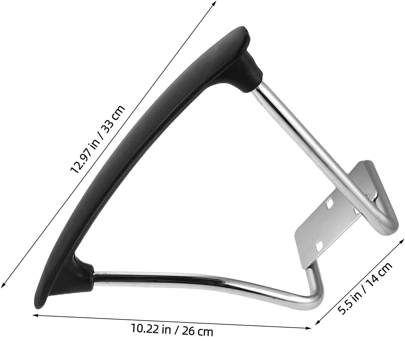 2Pcs Stainless Steel Office Chair Armrest Set, Ergonomic Arm Rest for Gaming & Home Furniture Chairs