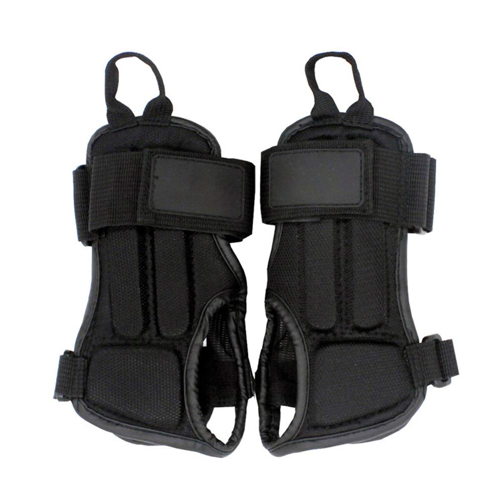 Protezioni per Polsi, Regolabili e Comodi, Supporto Polso, Equipaggiamento Sportivo Regolabile, for Multisport, Snowboard, Pattinaggio, Skateboard, Motocross, Ciclismo, Nero