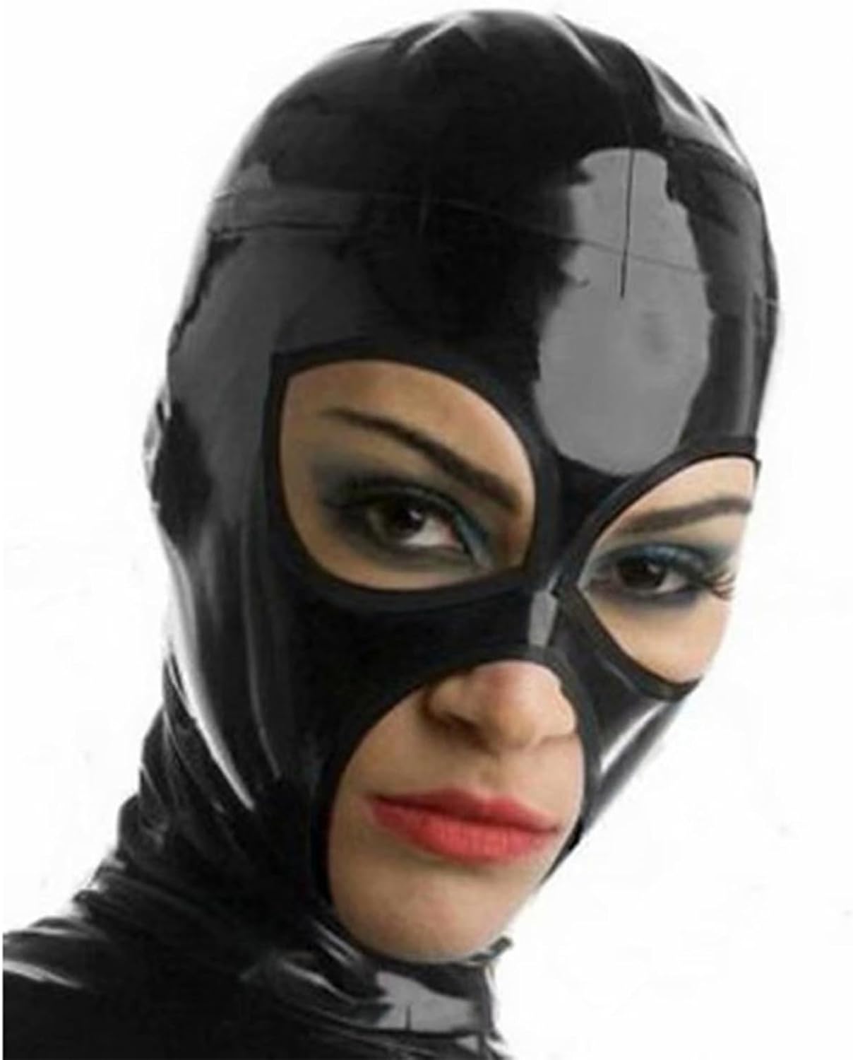 Miniatura 3 de CHICTRY Pasamontañas para adultos de cobertura completa, máscara de ojos abiertos, máscara facial con capucha, accesorio para parejas, herramienta
