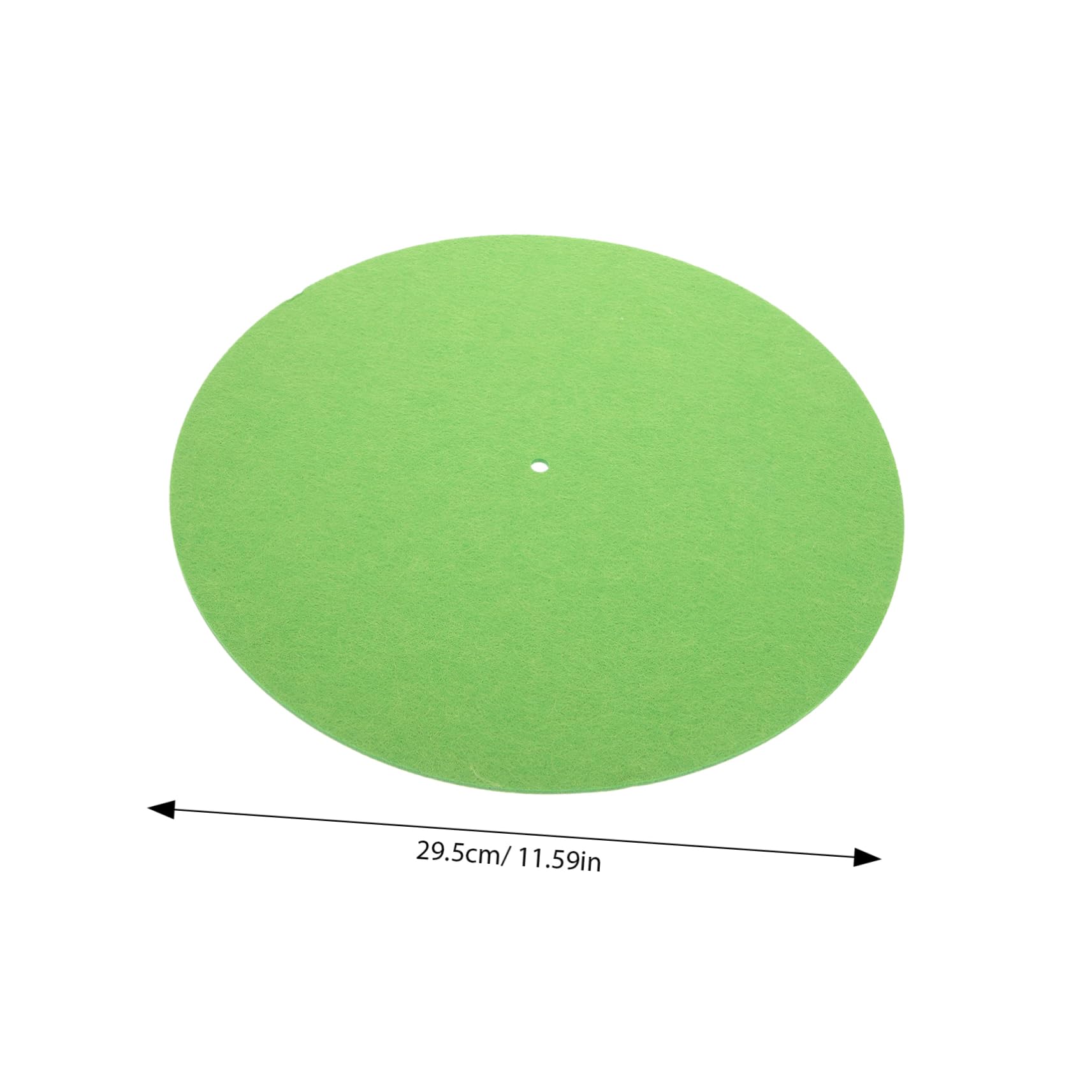 Toddmomy 2pcs Felt Turntable Mat Durable Skid Vinyl Record Pad for Enhanced Stability and Shock Absorption Turntable Accessory for All Record Players