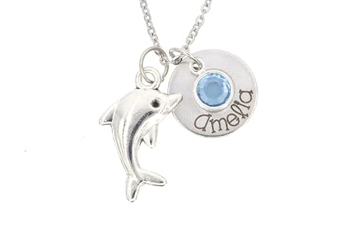 Personalized Dolphin Necklace 