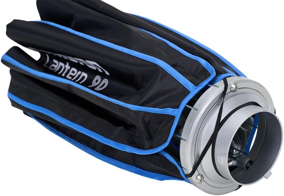 Amaran Lantern 90 Softbox,360 Soft Light Source Quick-Build Press Mount for Amaran COB Lights and Other Bowens Mount for 100d/200x/150c/300c/300x/600d/600x