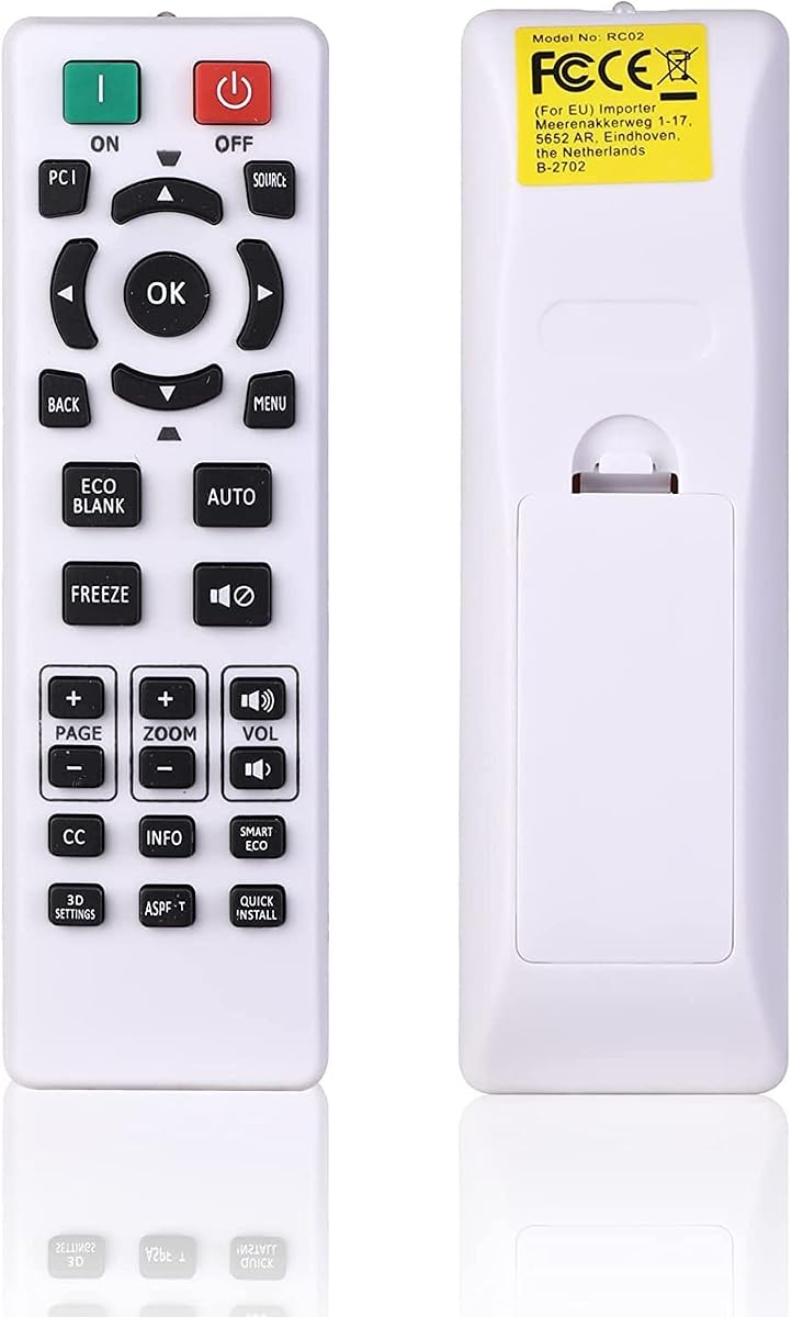 Universal Remote Control for All BENQ Projector W1070 W1080ST TH682ST TH681 TH535 TH530 MS524 MS527 MW529 MH530