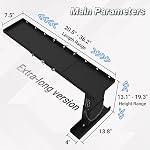 Étendeur Extendeur extra-long, lourd de charge Niveau d'échelle 400LBS Capacité de poids 20.5" - 36.2" Longueur réglable & 13.1.- 19.3. , Fit pour les échelles simples & Échelles d'extension