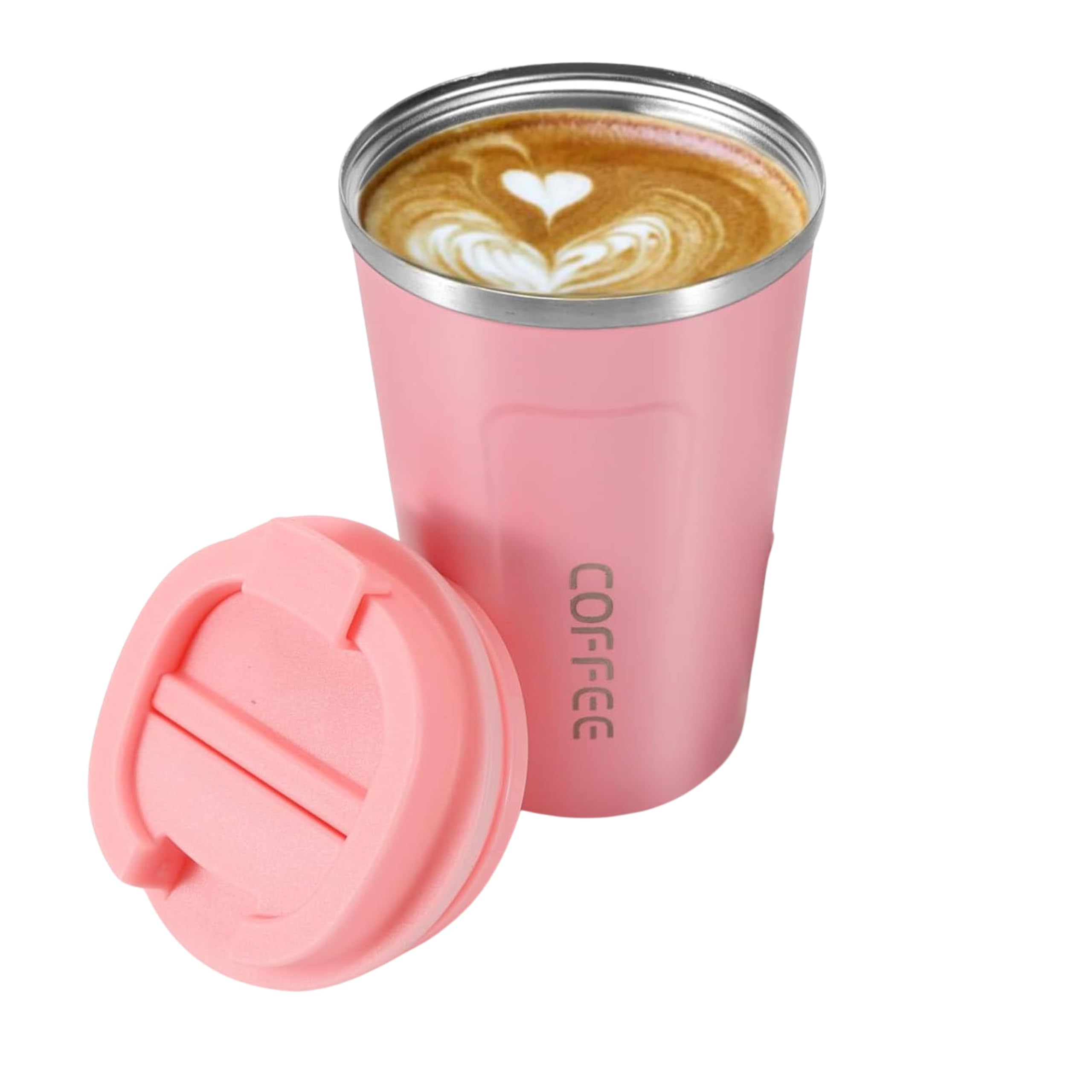 Artlive Coffee Cup, Reusable, Insulated & Double Wall Travel Mug, Travel Cup Thermal Stainless Steel Eco-Friendly with Lid