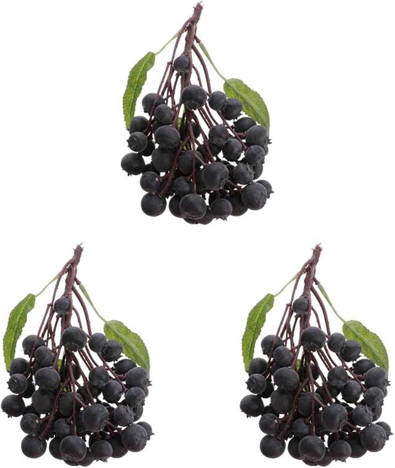 CAREG 3pcs Fake Fruit Simulation Cherries Artificial Fruit Model Home Kitchen Party Decoration Photography Prop (Color : 01)